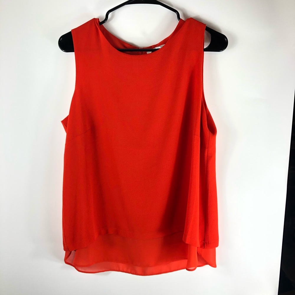 Rose and olive tank top blouse